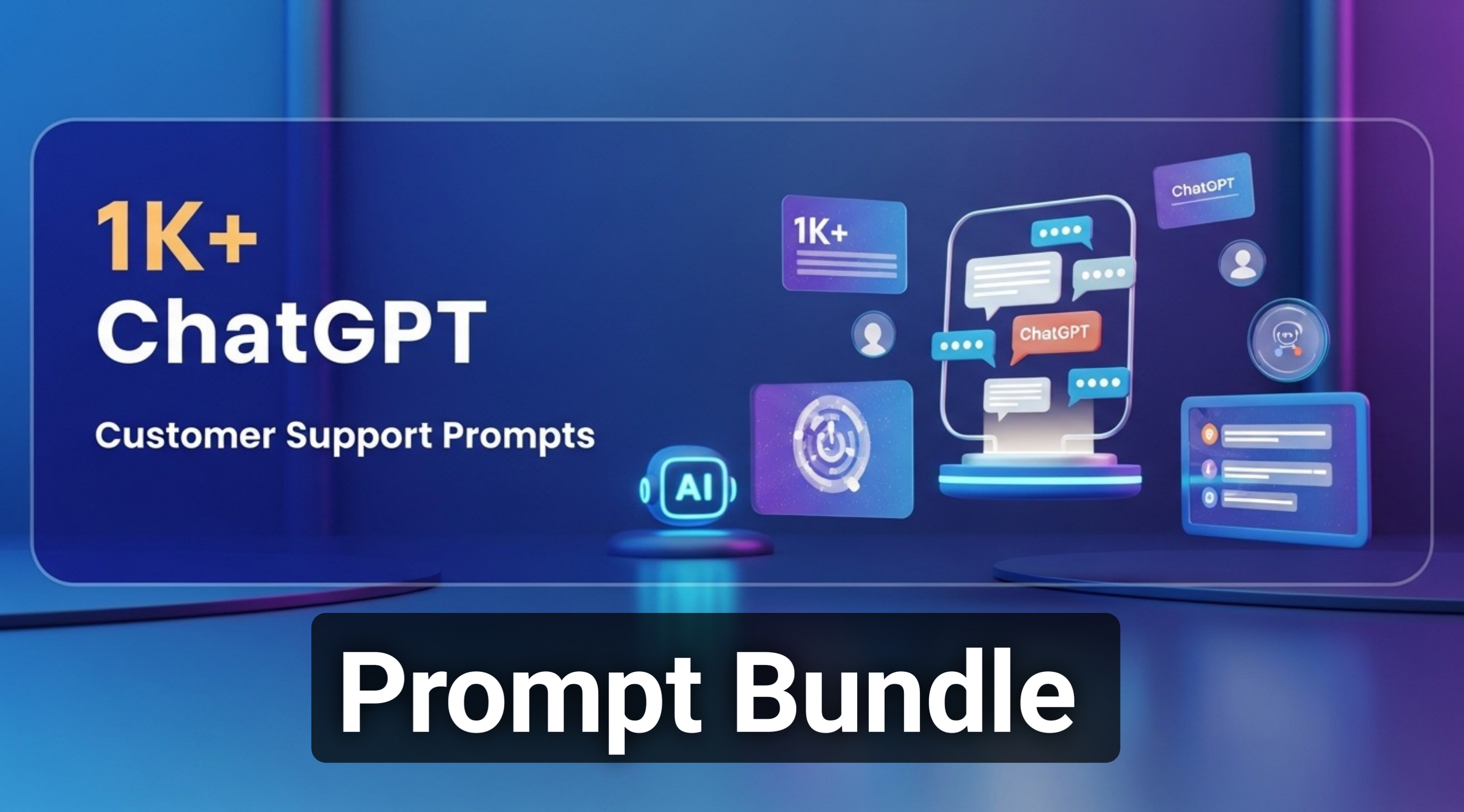 1K+ Chatgpt customer support prompts - ready to use