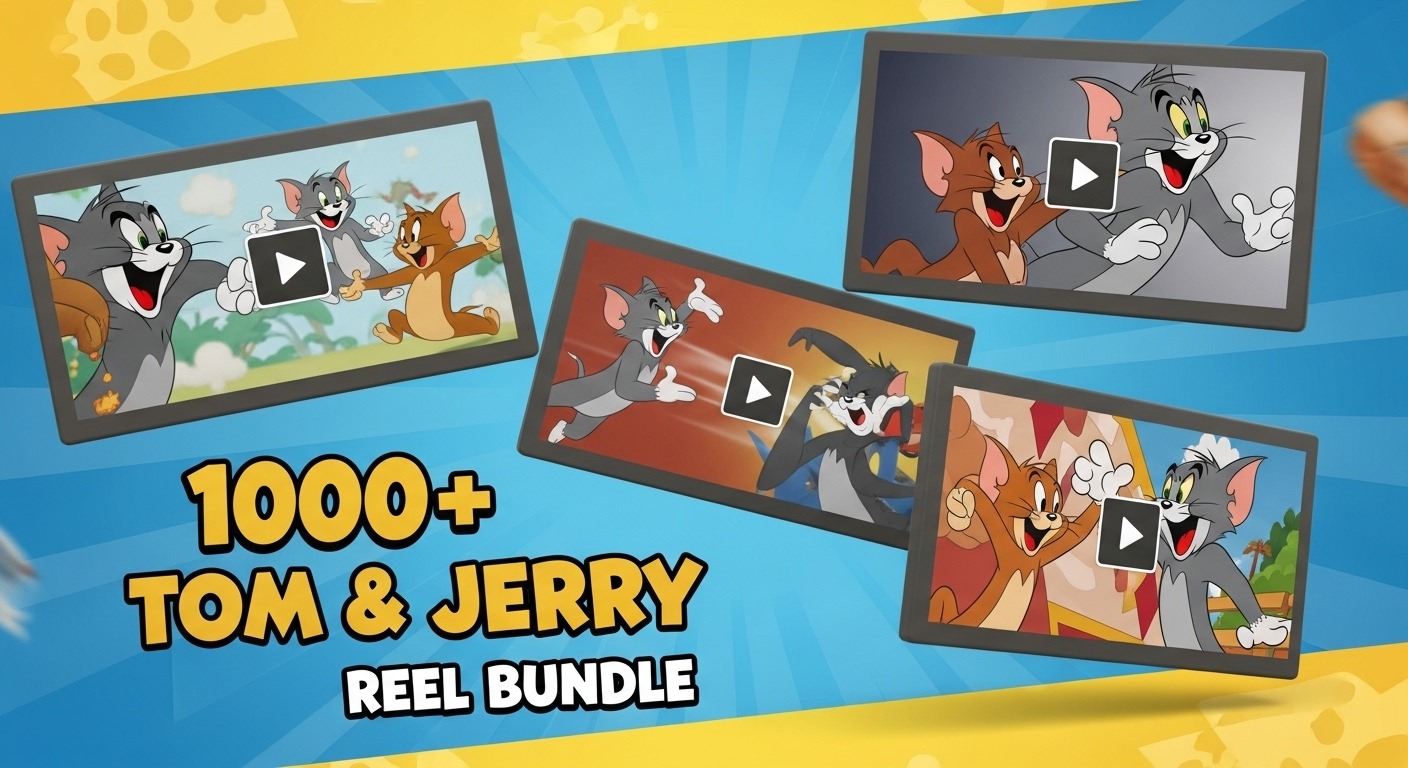 1000+ Tom Jerry Reel Bundle - Ready to Use